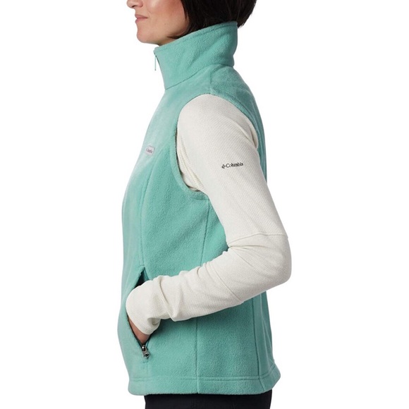 Columbia mint sawyer rapids 2.0 fleece zip up vest - Picture 3 of 9